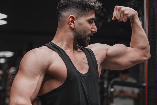 Professional sports equipment in a dimly lit gym setting.